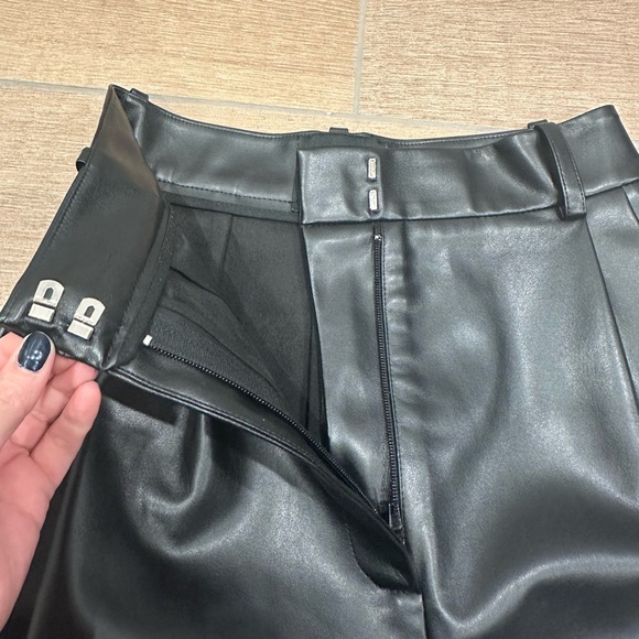 A.W.A.K.E. Mode Black Leather Pants - Picture 2 of 4